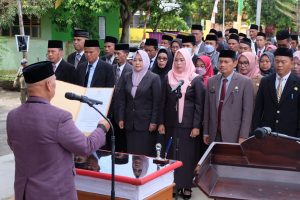 Lebih Terbuka, Muslimin Bando Lantik 83 Pejabat di Anjungan Sungai Mata Allo