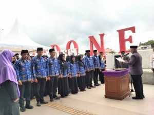 Lantik 67 ASN Baru, Bupati Muslimin Bando Optimis Pelayanan Kesehatan Lebih Baik
