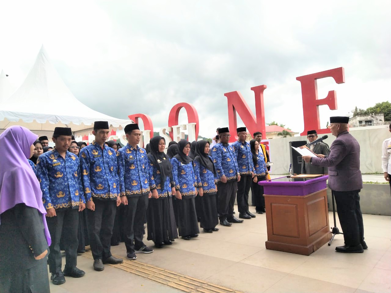 Lantik 67 ASN Baru, Bupati Muslimin Bando Optimis Pelayanan Kesehatan Lebih Baik