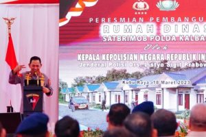 Kapolri Resmikan Pembangunan Asrama Brimob Polda Kalimantan Barat