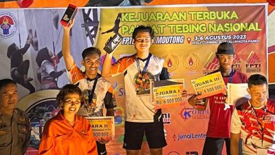 Atlet Panjat Tebing Makassar Raih Emas Kejurnas di Parigi, Ketua FPTI Andi Bukti Djufrie: Hasil Pembinaan yang Baik