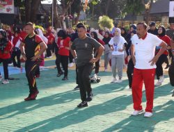 Perkuat Sinergitas, Batalyon C Pelopor Ikuti Olahraga Bersama