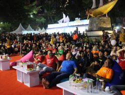 Wali Kota Danny Pomanto Nobar Final AFF di F8 Makassar