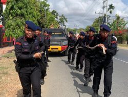 Personel Yon C Purna Bakti Diarak Keliling Bone
