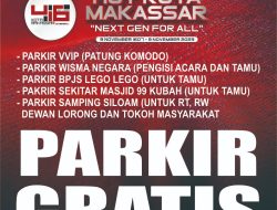 HUT Kota Makassar ke-416, Pemkot Siapkan Lima Tempat Parkir Gratis