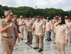 Ribuan Satlinmas dan Satpol PP se-Kota Makassar Siap Wujudkan Pemilu Damai dan Berkualitas  2024