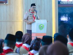 Suardi Saleh Lantik Pembimbing Kwartir Ranting dan Dewan Kerja Gerakan Pramuka Se-Kabupaten Barru