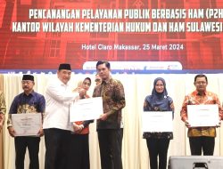 Makassar Terima Penghargaan Kota Peduli HAM 2023