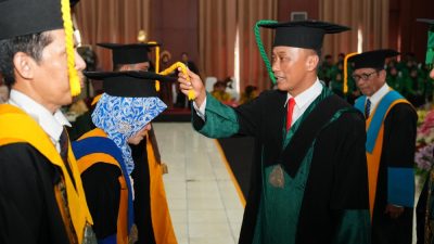 Hadiri Pengukuhan Tiga Guru Besar UIN, Prof Zudan Tekankan Pentingnya Perguruan Tinggi Memperkuat Persatuan dan Kesatuan