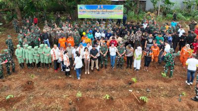 Peringatan Hari Bumi, Kodim 1408 Bersama Forkopimda dan KASAD Menanam 500 Pohon di Laham 4 Hektare