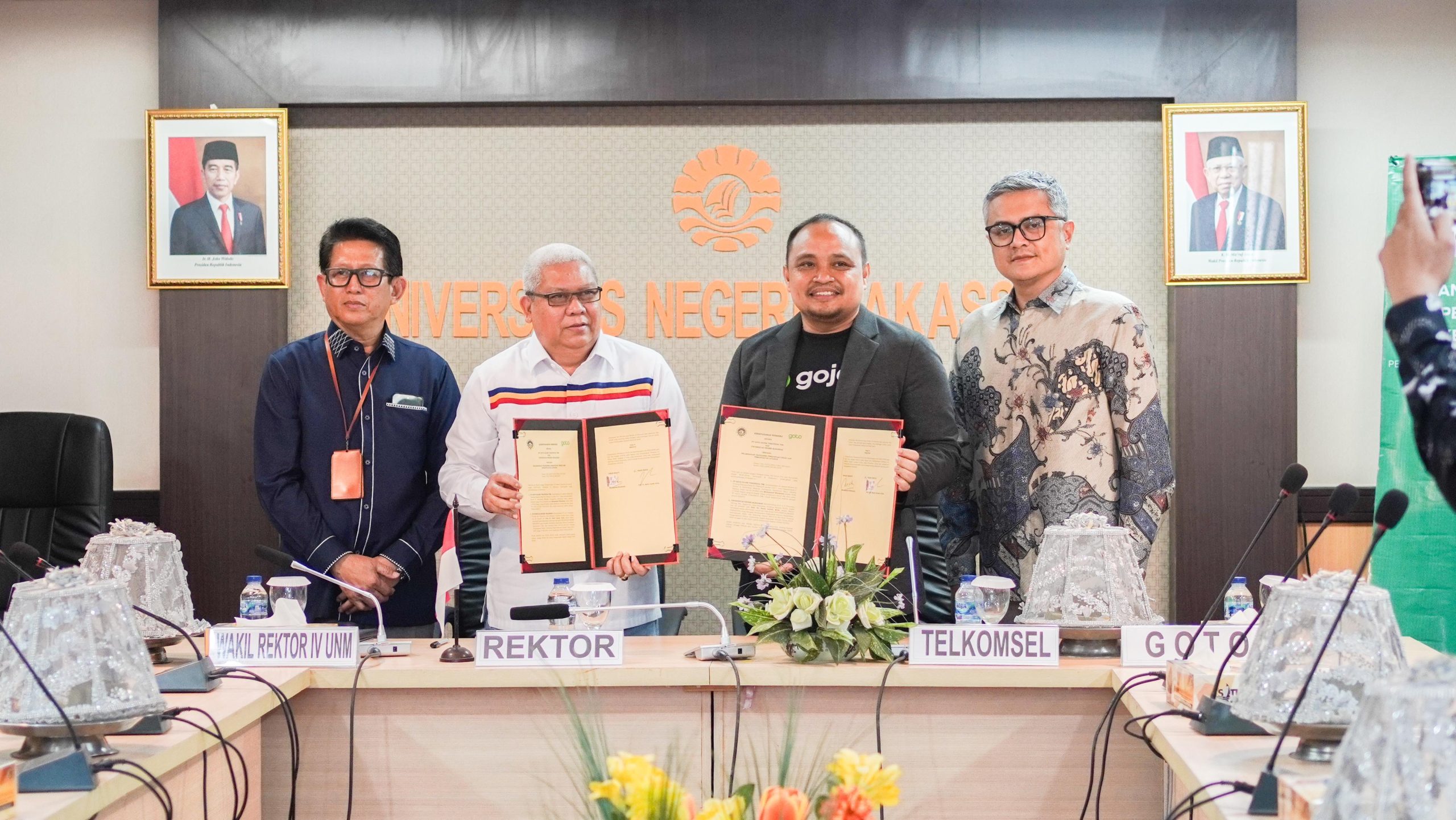 UNM-Telkomsel-Gojek Jalin Kerja Sama UNM