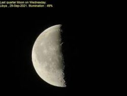 24 Oktober, Saksikan Fenomena Last Quarter Moon Malam Ini 