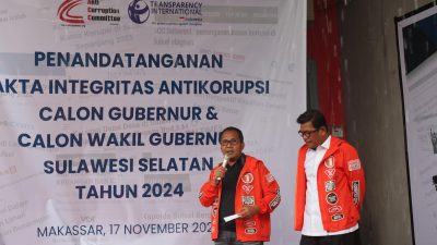 Tanda Tangani Pakta Integritas, Danny-Azhar (DIA) Komitmen Pemerintahan Bebas Korupsi