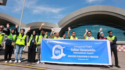 Pj Sekda Makassar Irwan Adnan Hadiri Peresmian Rute Baru Garuda Indonesia Makassar-Balikpapan