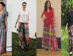 Pakai Sarung Bugis, Begini Gaya Modis Sophia Latjuba