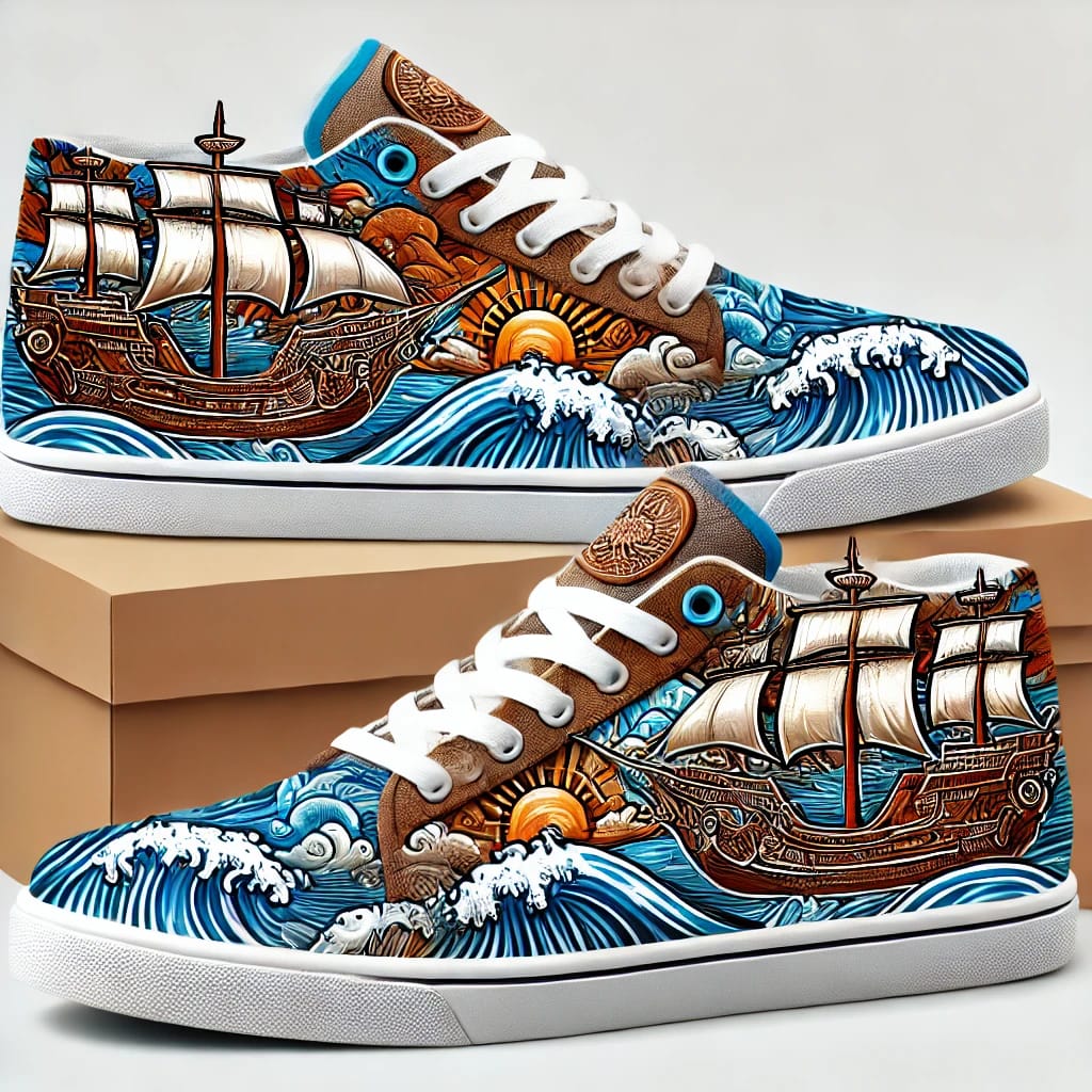 Tren Sneaker Lukis : Motif Khas Bugis Ini Bisa Jadi Pilihan