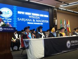 Wisuda Ratusan Sarjana dan Magister, Rektor ITBM Balik Diwa Tegaskan Dukung Ekonomi Berbasis Laut