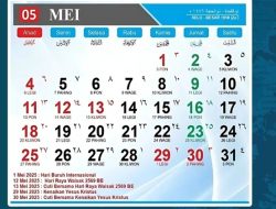 Tanggal Merah Mei 2025 Bikin Long Weekend , Catat Jadwalnya!