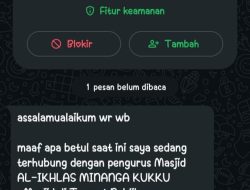 Waspada! Penipuan Catut Nama Wakil Bupati Enrekang Lewat WhatsApp 