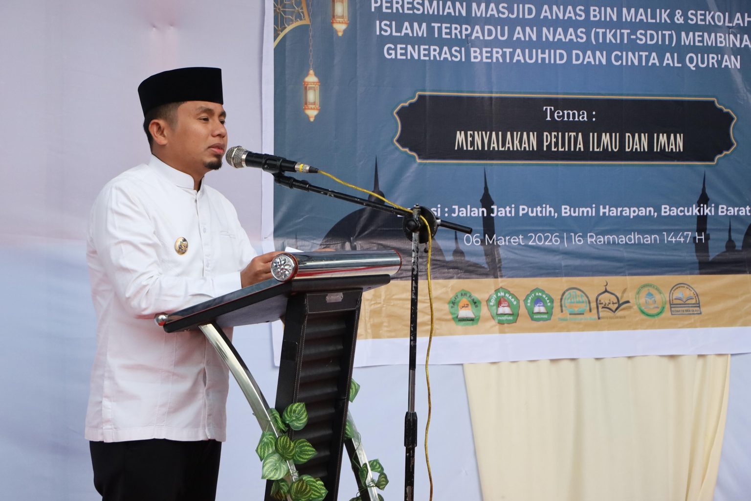 Tasming Hamid Resmikan Masjid Anas Bin Malik dan SIT An Naas, Ajak ...