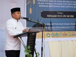 Tasming Hamid Resmikan Masjid Anas Bin Malik dan SIT An Naas, Ajak Masyarakat Makmurkan Masjid di Bulan Ramadan